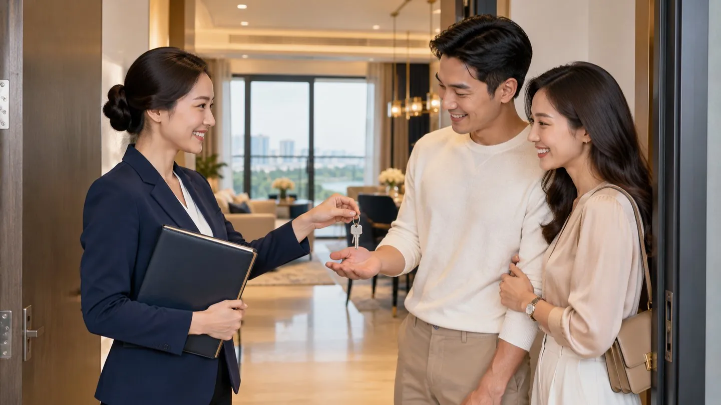 Bàn giao và sổ hồng